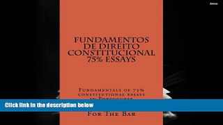 Best PDF  Fundamentos de Direito Constitucional 75% Essays: Fundamentals of 75% constitutional