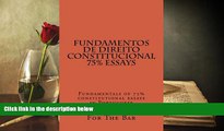 PDF [Download]  Fundamentos de Direito Constitucional 75% Essays: Fundamentals of 75%