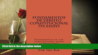 PDF [Download]  Fundamentos de Direito Constitucional 75% Essays: Fundamentals of 75%