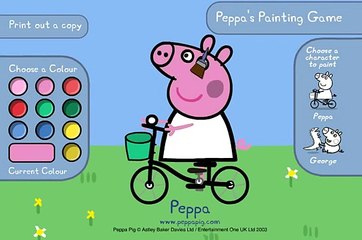 下载视频: Peppas Painting Game - Peppa Pigs Mini Games - Full game | Best app demos for kids