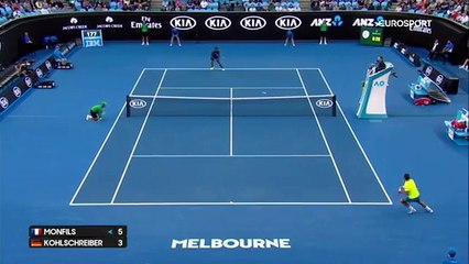 Le passing shot complètement fou de Gael Monfils