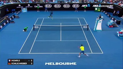 Le passing shot complètement fou de Gael Monfils
