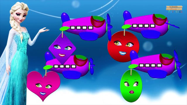 Frozen Cartoon Shapes Songs For Children Nursery Rhymes | Frozen Colors Song For Kids And Children