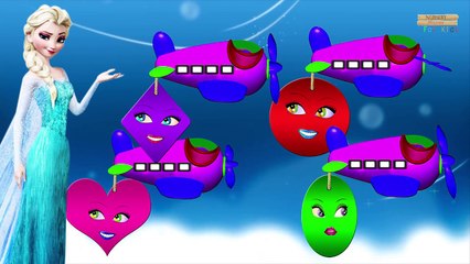 Frozen Cartoon Shapes Songs For Children Nursery Rhymes | Frozen Colors Song For Kids And Children
