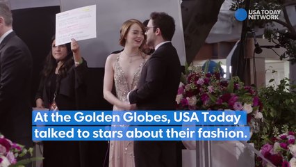 Glamorous, quirky fashions at this year's Golden Globes-CvGW2w2mtJQ