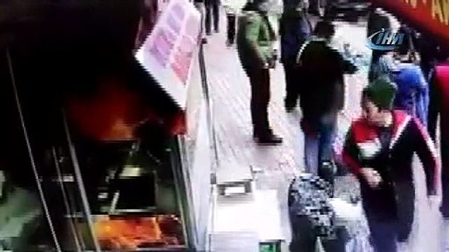 Otopark görevlisinin vurulma anı güvenlik kamerasında