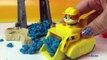 Playdoh Gravel Grinder Yard Set - Mighty Machines Dump Truck Construction Truck Toys for kids