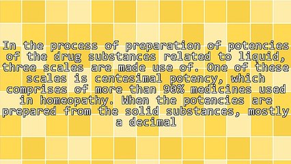 Effects of Centesimal Potencies in Homeopathy Treatment