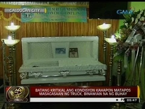 24 Oras: Batang kritikal ang kondisyon matapos masagasaan ng truck, binawian na ng buhay