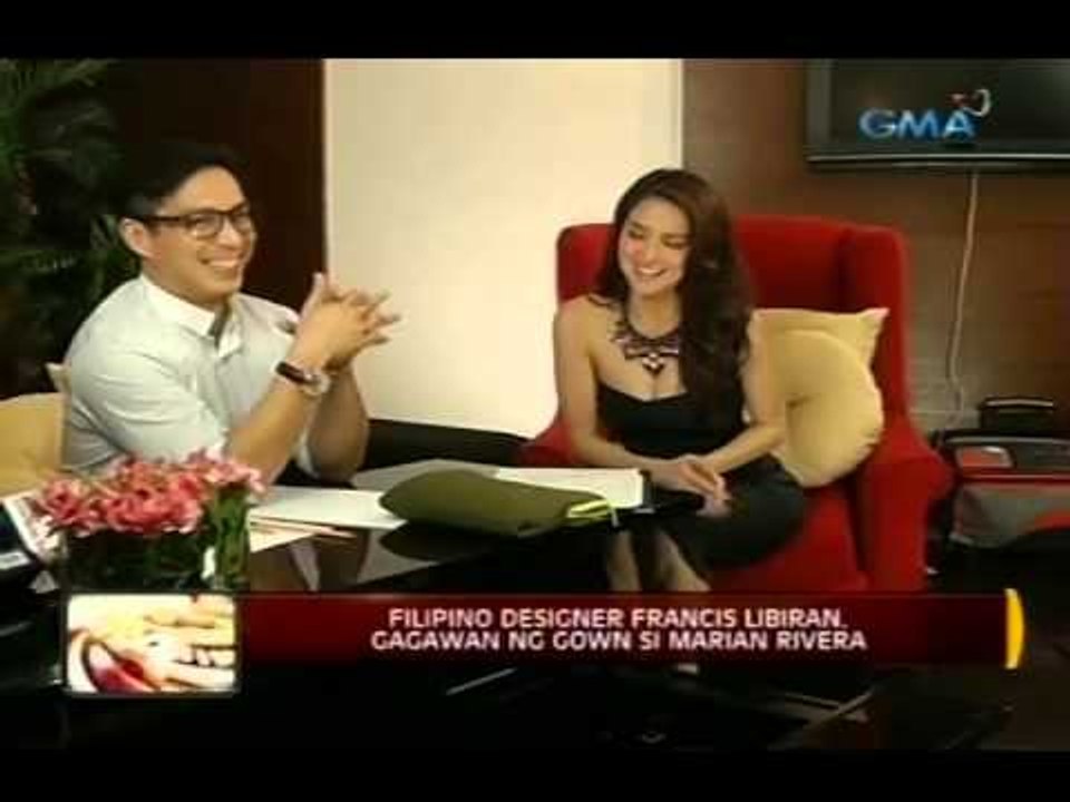 24 Oras: FIlipino designer Francis Libiran, gagawan ng gown si Marian Rivera