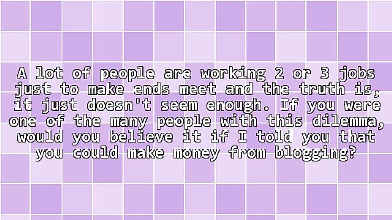 Make Effectively Money From Blogging