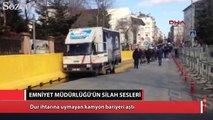 İstanbul Emniyet Müdürlüğü etrafında kamyon alarmı!
