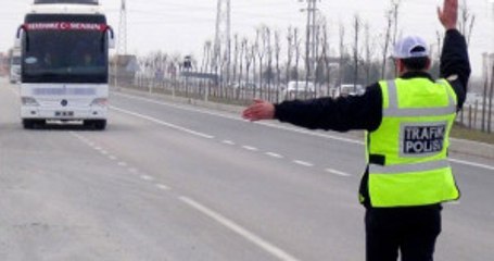 Aksaray'da, Yolcu Otobüslerinde Sivil Trafik Polisi Uygulaması Başlatıldı
