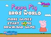 Peppa Pig Bros World - Peppa Pig Playing Like Super Mario ♥