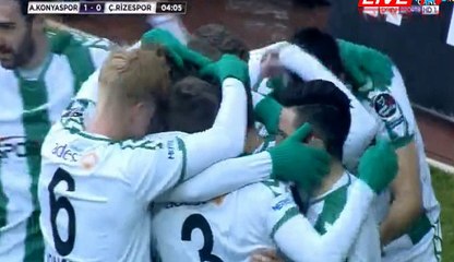 Deni Milosevic Goal HD - Konyaspor	1-0	Rizespor 21.01.2017