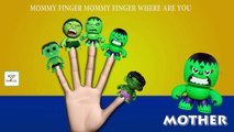 HULK Cartoon Toy Finger Family Nursery Rhyme | Hulk Funny Finger Family Songs For Children