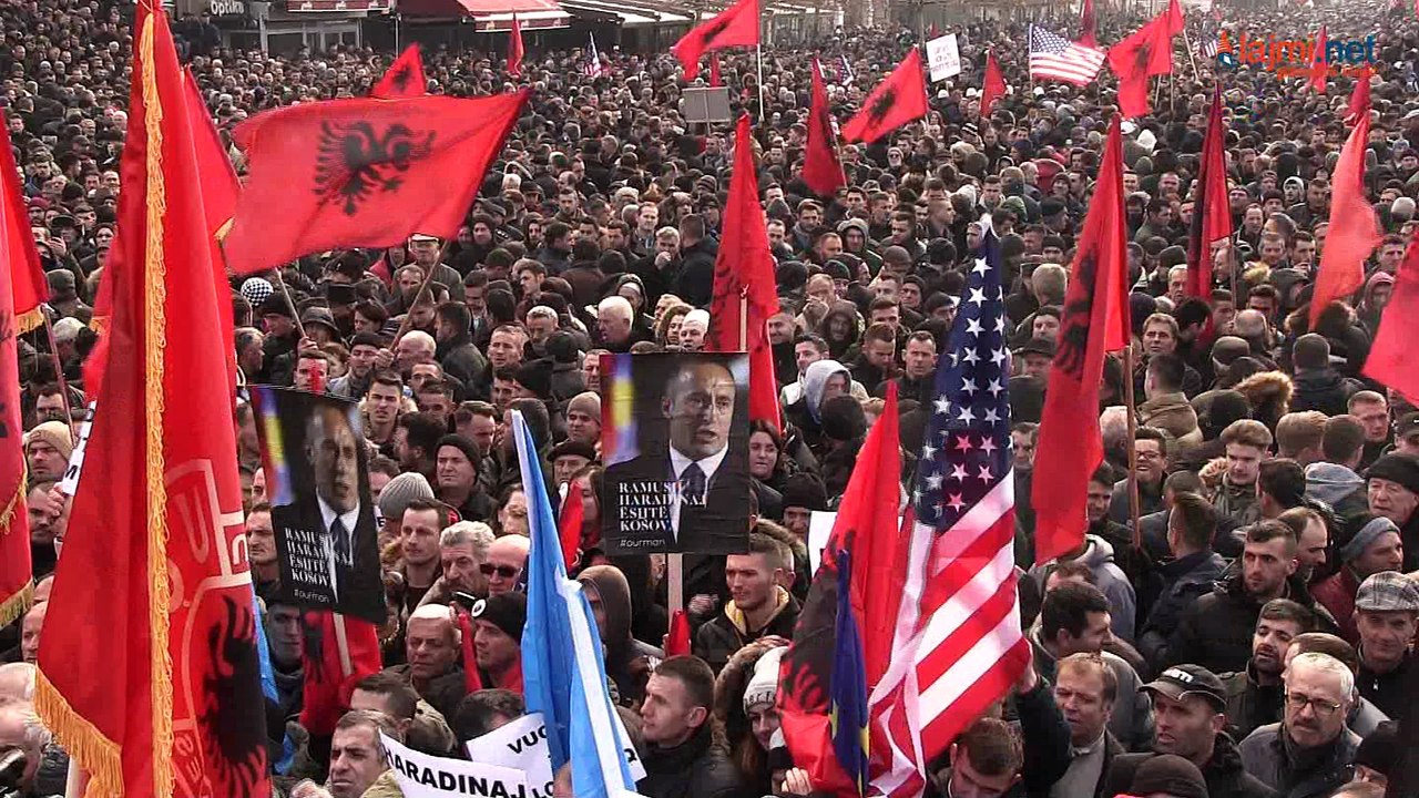Protestë në mbështetje të Haradinajt