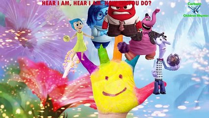 Inside Out Finger Family Nursery Rhymes For Cartoon children Rhymes