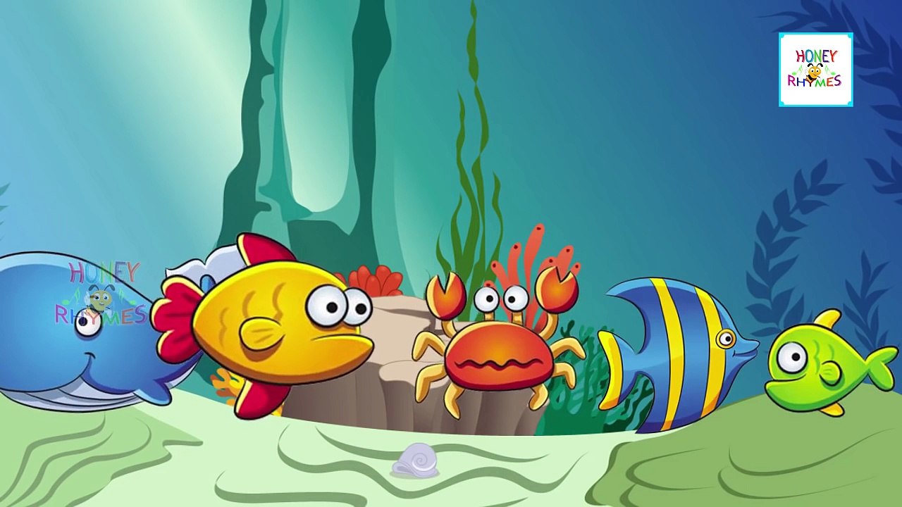 Морские Животные Палец Семья Мультфильм Анимаци...