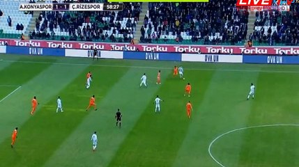 Riad Bajic  GOAL HD - Konyaspor	2-1	Rizespor 21.01.2017