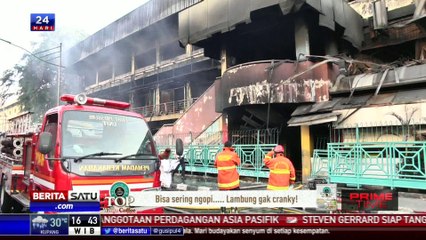 Kebakaran Pasar Senen Berhasil Dipadamkan, Namun Asap Masih Terlihat