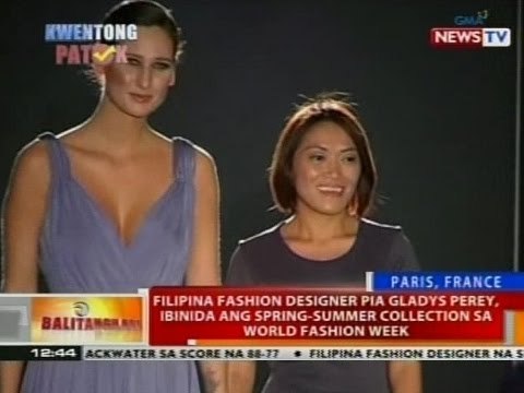 Pinoy designer Pia Gladys Perey, ibinida ang collection sa World Fashion Week