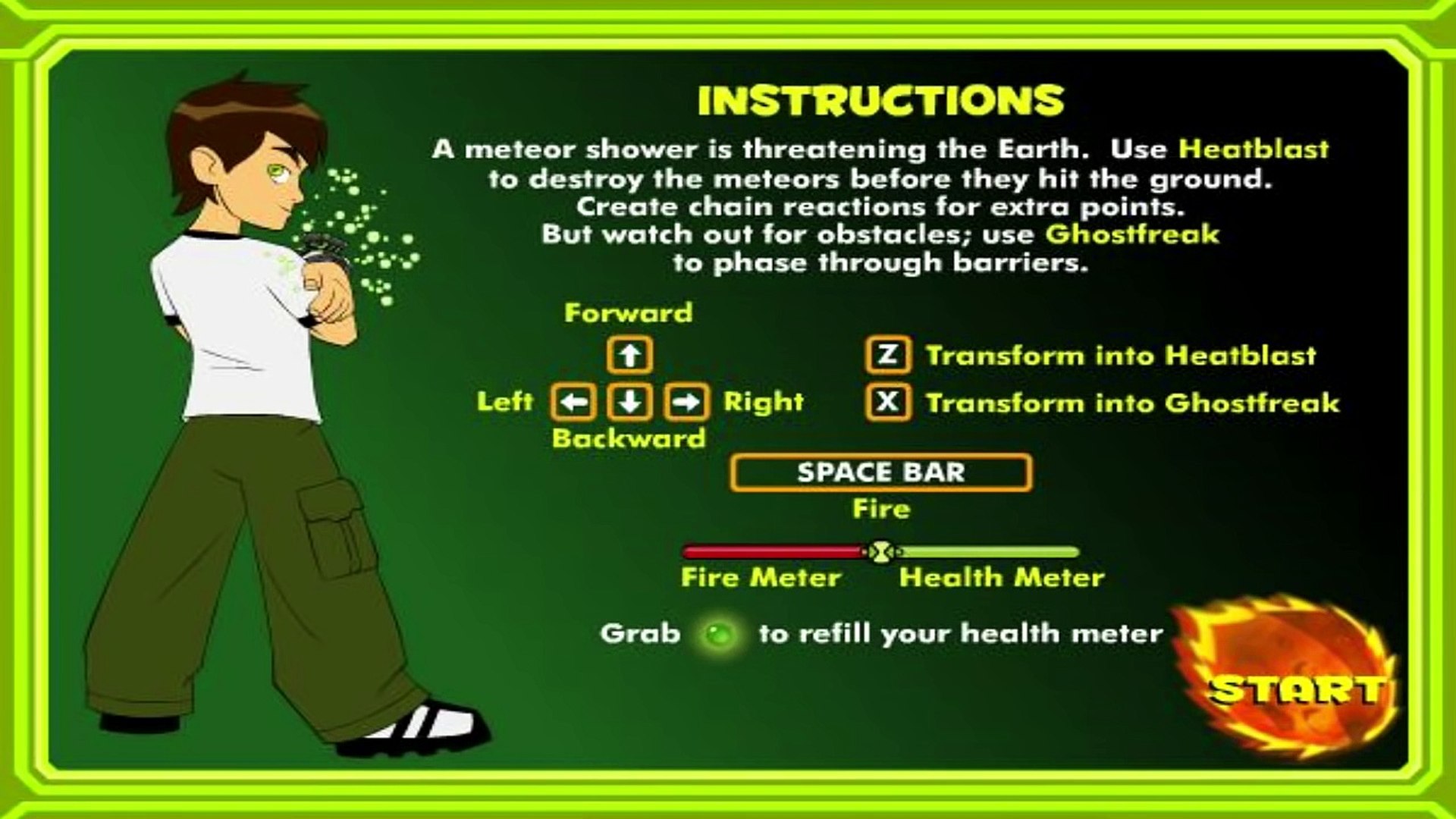 BEN 10 GAMES - CRITICAL IMPACT - CARTOON NETWORK