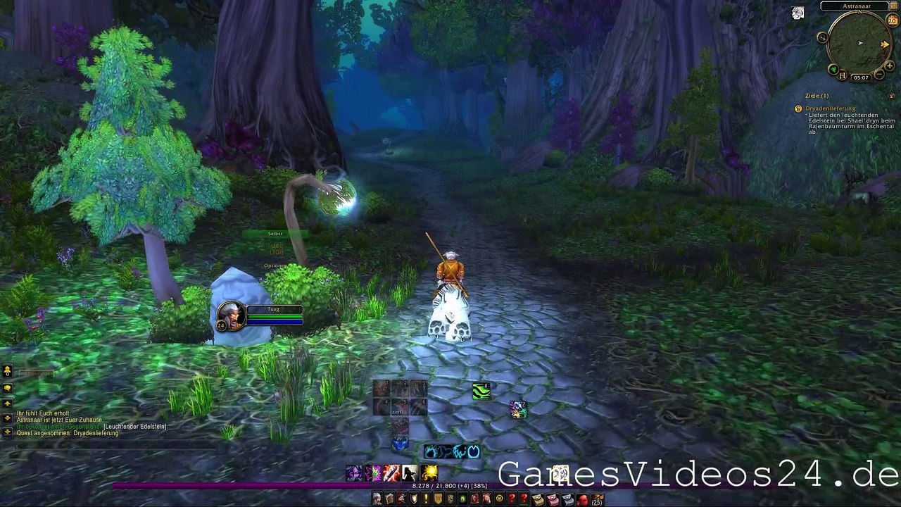 World of Warcraft Quest: Dryadenlieferung