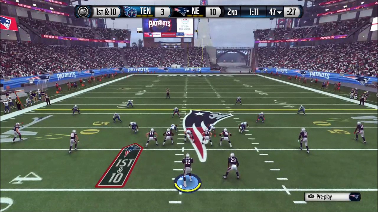 TD Gronkowski vs Tennessee Madden NFL 16
