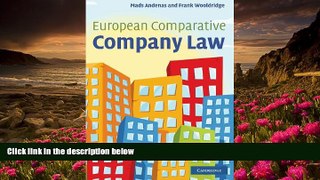 DOWNLOAD EBOOK European Comparative Company Law Mads Andenas MA DPhil PhD Pre Order