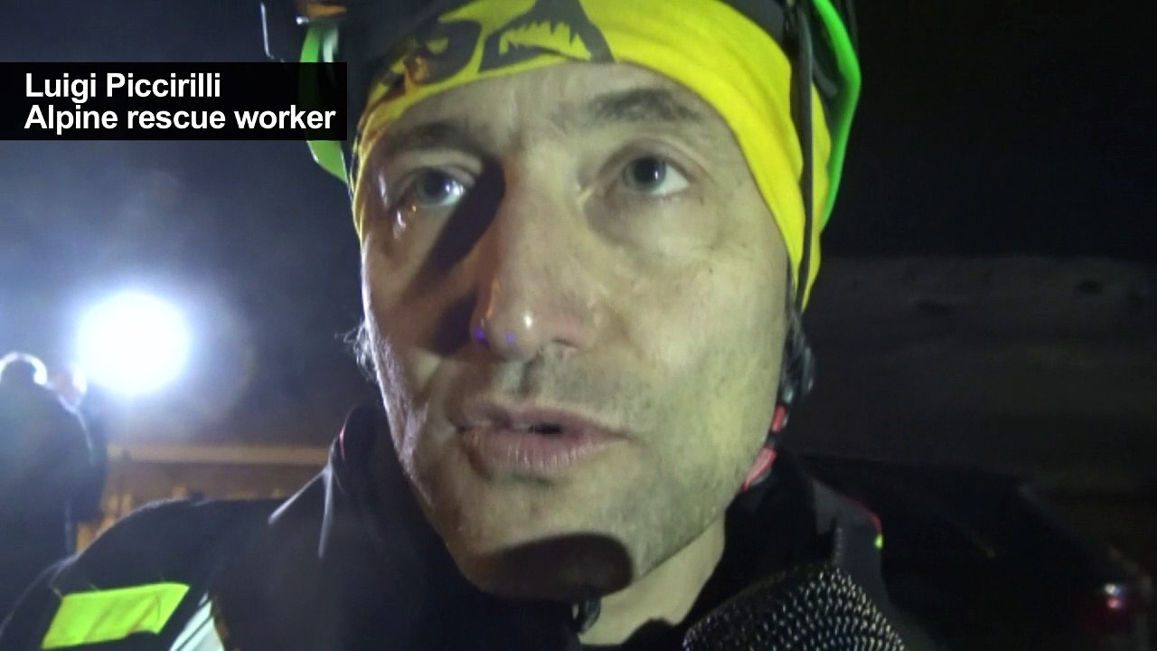 Italian avalanche rescue 'difficult': emergency worker