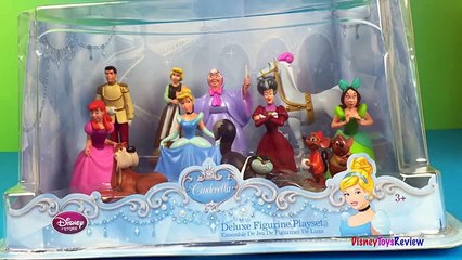 Disney Cinderella Deluxe Figurine Set with entire royal party and Cenicientas favorite pets