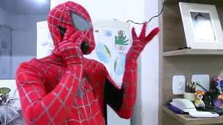 Spiderman Kid Poop Out Fire with Captain America vs Joker Chili Prank Fun Superheroes Movi