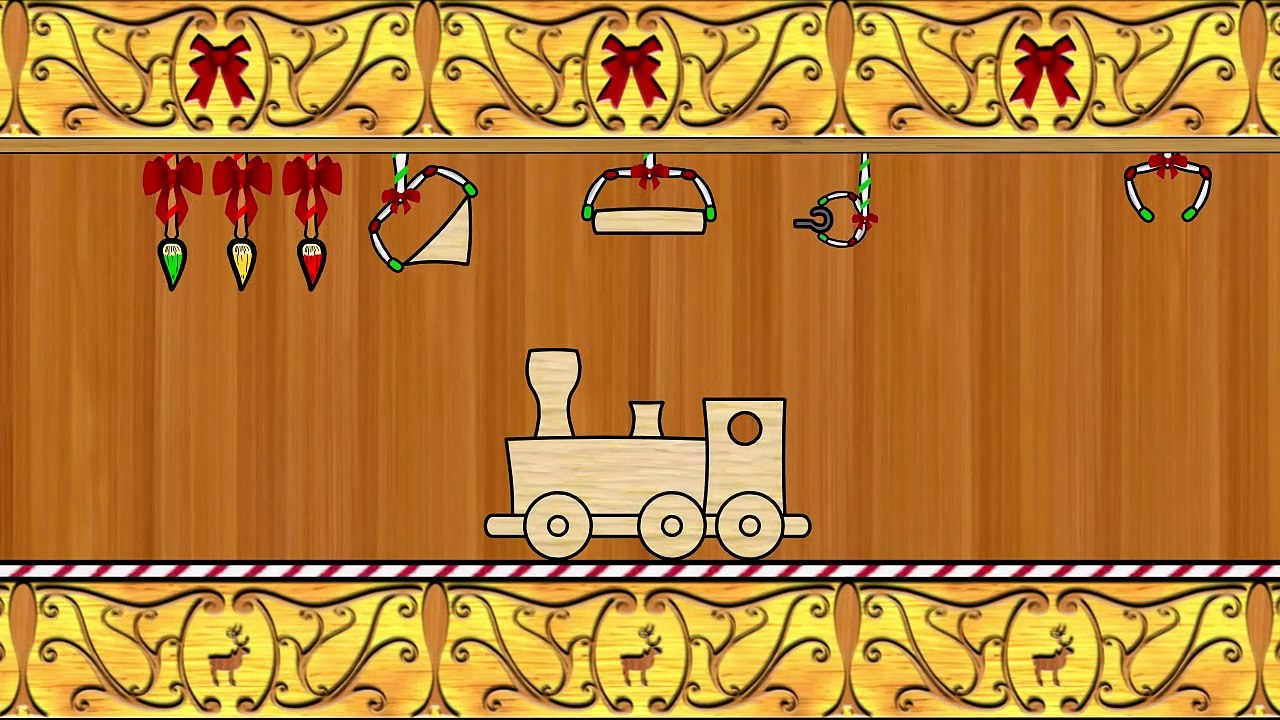 Santa's Workshop 'wooden train' L'atelier de Noël 'Train en bois'-jywXD3R7uxs