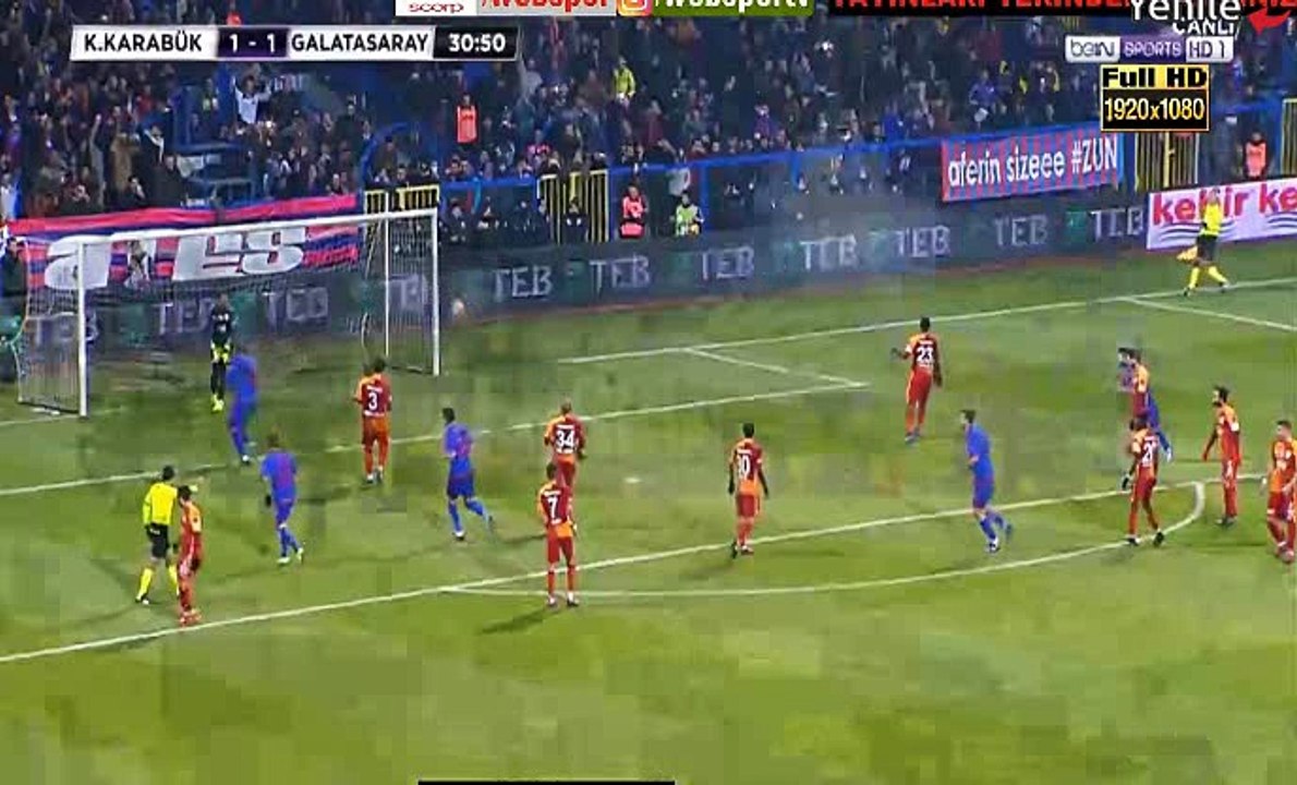 Seleznev E. (Penalty) Goal - Kardemir Karabuk	1-1	Galatasaray 21.01.2017