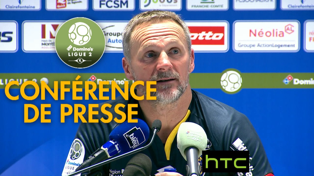 Conférence de presse FC Sochaux-Montbéliard - Clermont Foot (3-3) : Albert CARTIER (FCSM) - Corinne DIACRE (CF63) - 2016/2017