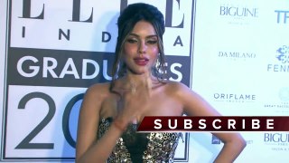 Gizele Thakral Hot Cleavage Show in Strapless Dress At Elle India Graduates Fash
