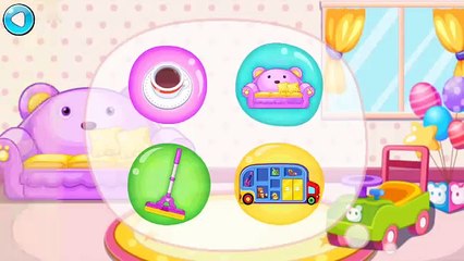 Kids Cleaning Up The Living Room ll Kids Fun Game Video