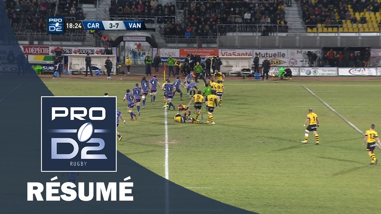 PRO D2 - Résumé Carcassonne-Vannes: 29-27 - J18 - Saison 2016/2017