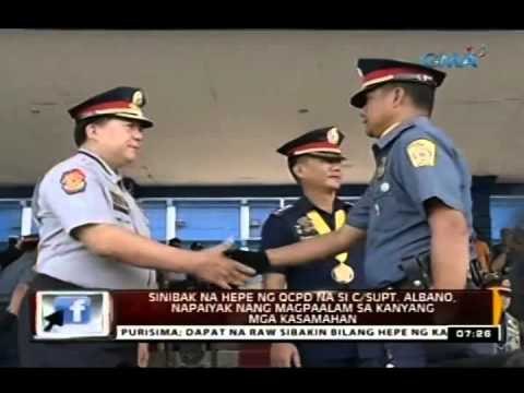Sinibak na hepe ng QCPD na si C/Supt. Albano, napaiyak nang magpaalam sa kanyang mga kasamahan