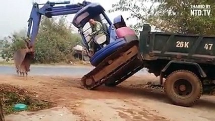 Ky bagerist do ju lë me gojë hapur