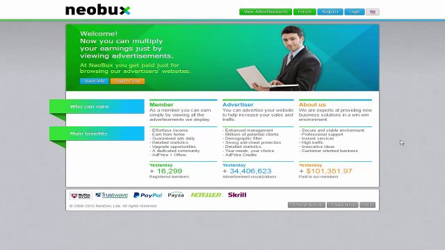 NEOBUX - Видеомарафон. Цель - $2000 в месяц без вложений (или с минимальными вложениями). Часть 1