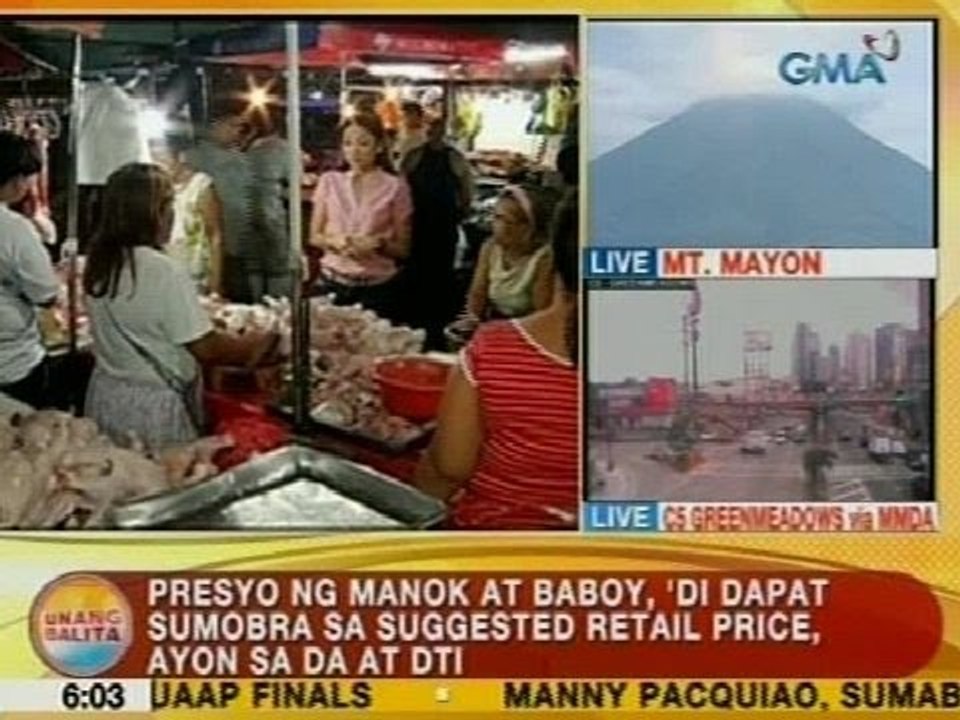 UB: Presyo ng manok at baboy, 'di dapat sumbora sa SRP ayon sa DA at DTI
