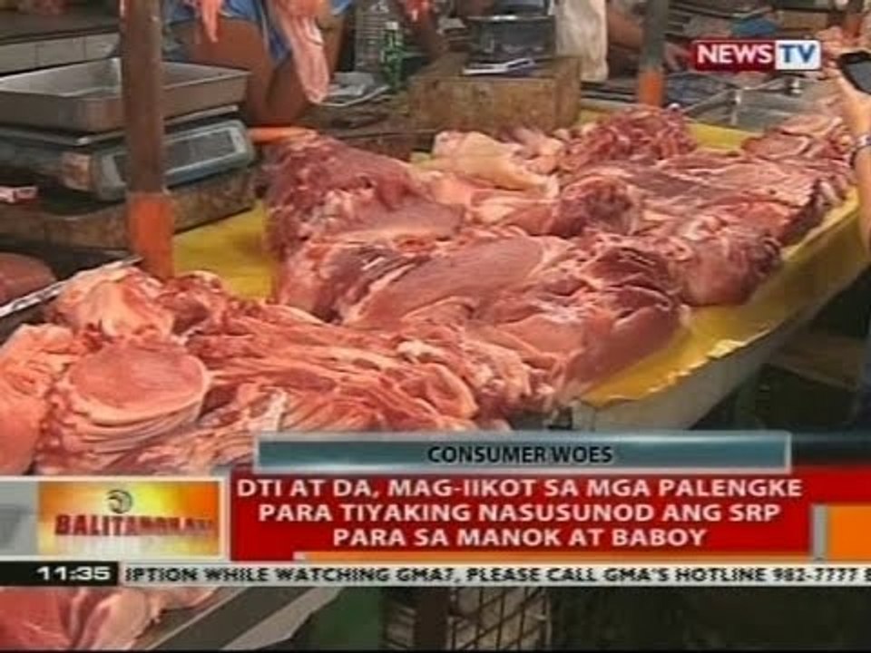 DTI at DA, mag-iikot sa mga palengke para tiyaking nasusunod ang SRP para sa manok at baboy