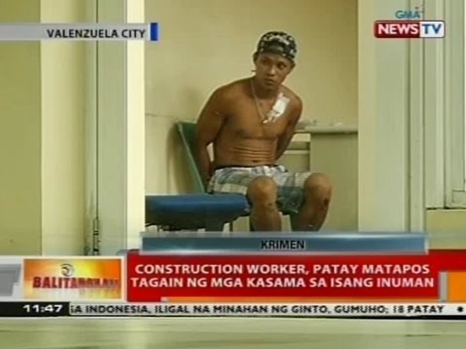 BT: Construction worker, patay matapos tagain ng mga kasama sa isang inuman