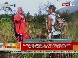 BT: Ilang residente, bumabalik pa rin sa permanent danger zone
