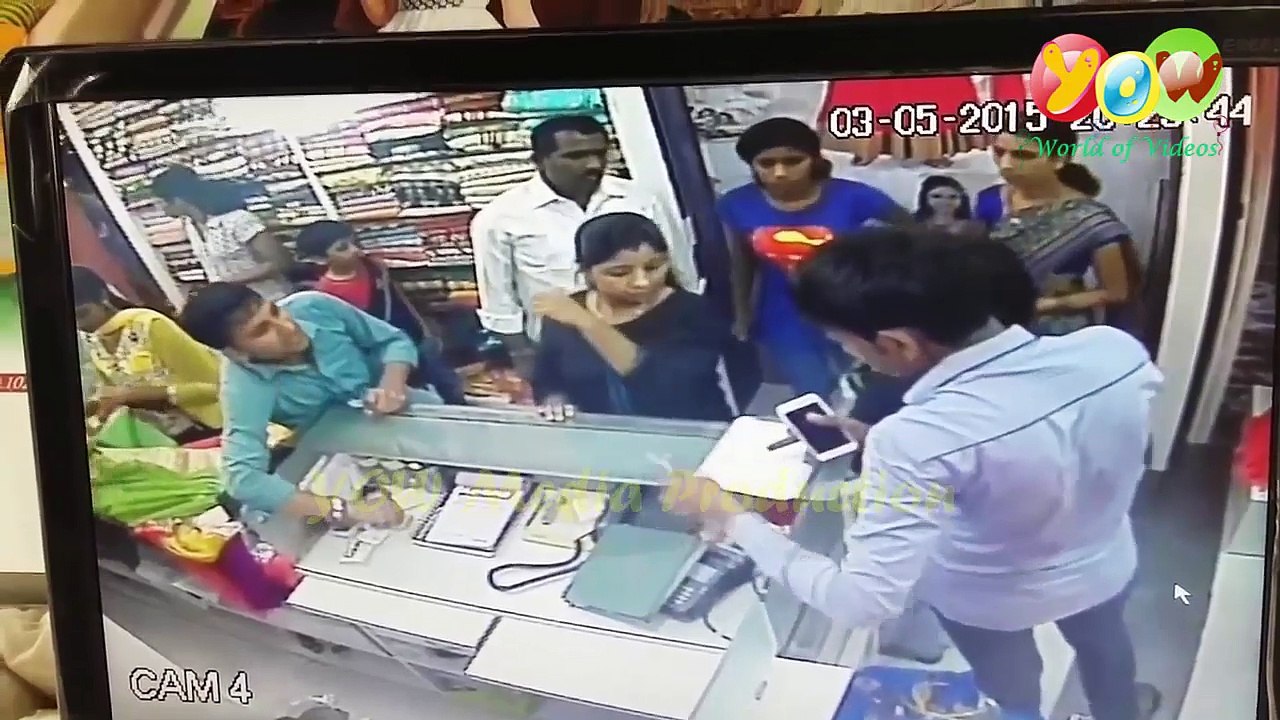 Women Stealing in a shop  caught by cctv camera