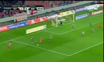 Georgios Manthatis Goal HD - Olympiacos 2 - 0	Xanthi 21.01.2017