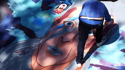 The Artist Who Covered His Pool Floor With A Huge David Bowie Mural!