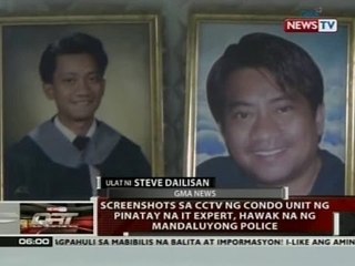 QRT: Screenshots sa CCTV ng condo unit ng pinatay na IT expert, hawak na ng Mandaluyong police